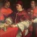 Pope Leo X with Two Cardinals, after a painting by Raphael